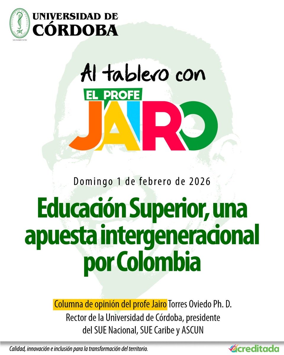 #ColumnaDeOpinión. “Comprender la educación superior como una apuesta intergeneracional y como compromiso de Estado permitirá construir colectivamente una visión de futuro y avanzar en las transformaciones del sector”

Les comparto mi columna de opinión publicada hoy 01 de