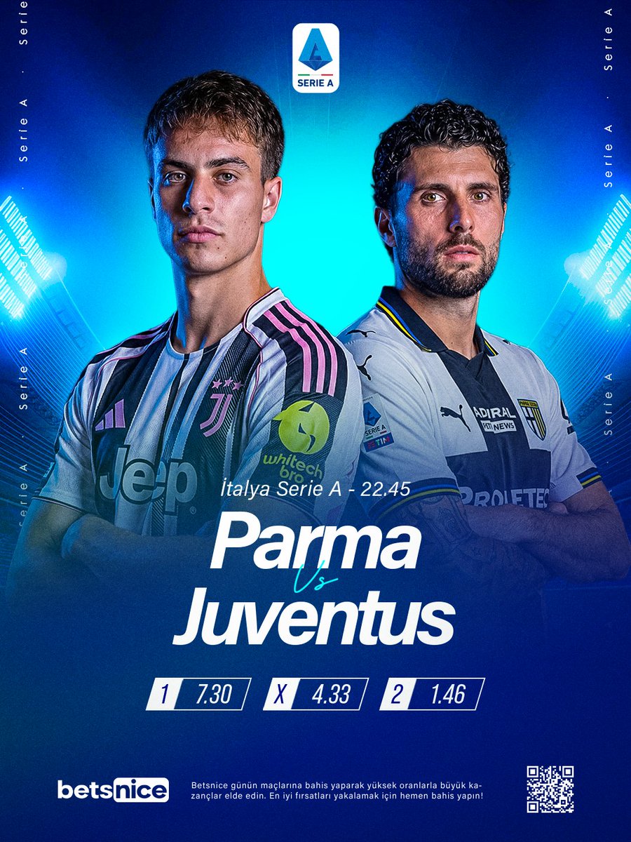 betsnice_bahis's tweet photo. ⚽️ NicePazar'da Günün İtalya Serie A Maçı!

✅ Betsnice'ta yüksek oranlar ile anında kazan &amp; çek!

✅ %20 Anlık Spor Discount, Cash-out &amp; sınırsız kazanç Betsnice'ta!

#SerieA #İtalyaSerieA #Parma #Juventus #ParmaJuventus #ParmaJuve #KenanYıldız #maçoranları #betsnice https://t.co/Wi7v8ePj15