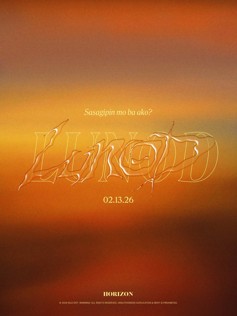 "𝑺𝒂𝒔𝒂𝒈𝒊𝒑𝒊𝒏 𝒎𝒐 𝒃𝒂 𝒂𝒌𝒐?" 🌊🌅

HORI7ON New Single!
'LUNOD' Poster Teaser Release
02. 13. 2026

🔗 instagram.com/p/DUNn0gjkg_X/

HORI7ON LUNOD COMEBACK
#HORI7ON_LunodRelease
#HORI7ON #호라이즌 
<a href="/HORI7ONofficial/">HORI7ONofficial</a>