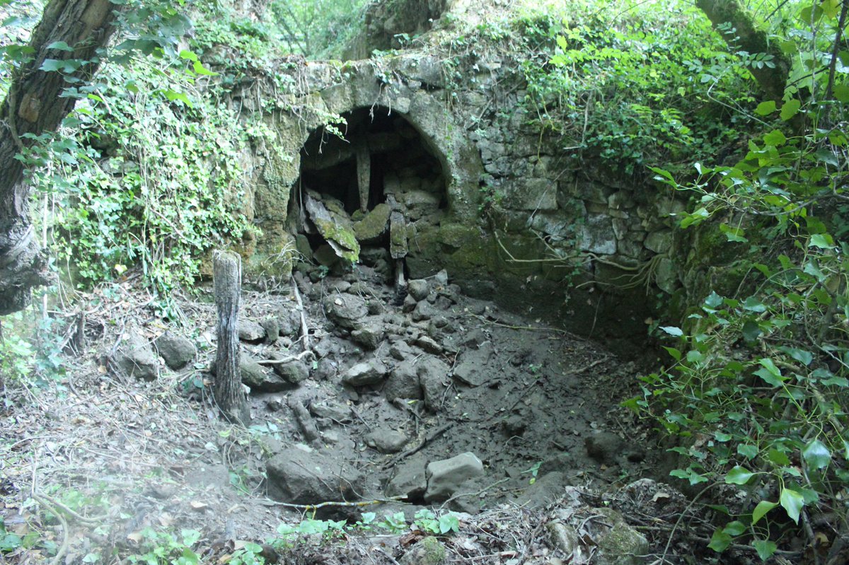 PatrimonioAlava's tweet photo. #Atauri. En 1766 se construyó un molino en el barranco de #Tobera. Aunque está en ruinas, conserva la estructura del sistema hidráulico y la piedra de moler. #Álava
Foto: @AnartzG https://t.co/gSyRcYcz1I