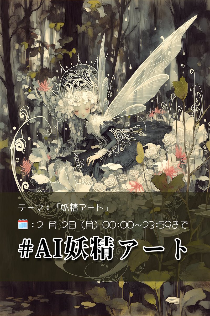 企画・イベント】 #AI妖精トアート 【お題・テーマ】 妖精アート