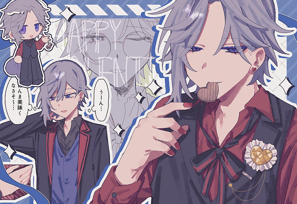 gongon_gonzo's tweet photo. 2025年バレンタイン絵 再掲❣️ https://t.co/LKGwnOwrY6