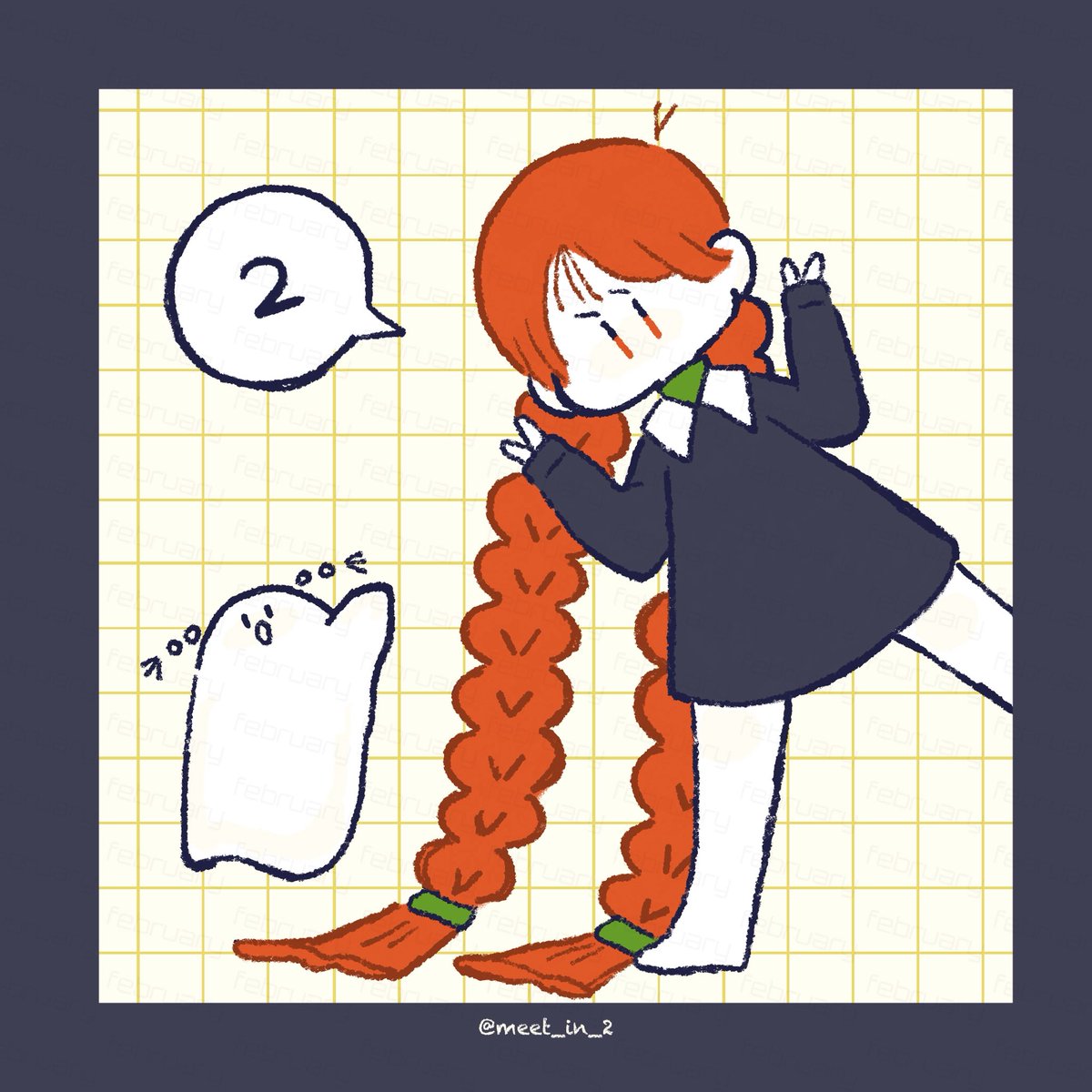 「にー2️⃣2️⃣2️⃣2️⃣2️⃣2️⃣2️⃣ 」2月の漫画