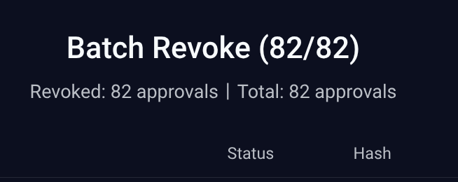 took 2 days off. Opened Rabby, batch revoked 82 approvals with one click. Efficiency on point.

Rabby makes it look so easy and it actually is easy.