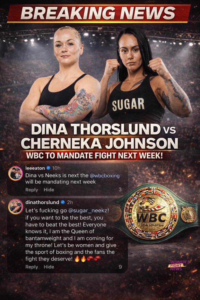 Struggling with the mandate here. Dina just won the Featherweight interim title, but she's going to be the mandatory for the WBC at Bantamweight? Not that I hate the fight, but it makes no sense.