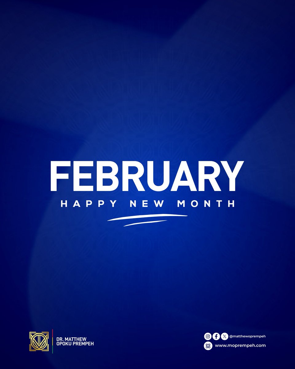 MatthewOPrempeh's tweet photo. Welcome to the month of February. May we remain steadfast in the pursuit of our goals, disciplined in our efforts, and confident that perseverance, consistency, and faith will yield meaningful victories in due course.

#NewMonth #FebruaryFocus #Perseverance #PurposeDriven #WithOurOwnHands