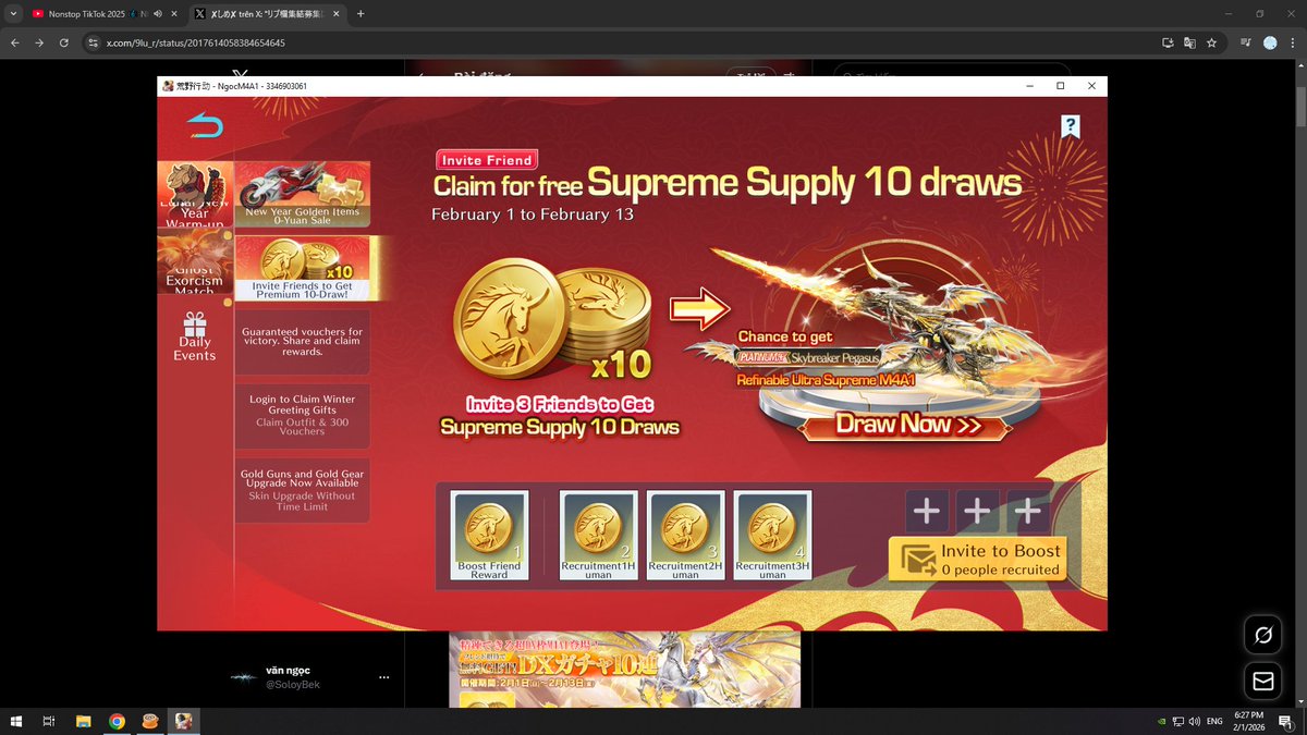 SoloyBek's tweet photo. @GAME_KNIVES_OUT KNIVES OUT Assembly Code【aXimrJizAxCNE0BL】, Team Up to get Premium 10-Draw Tickets! Join now! https://t.co/E5biEqhlko