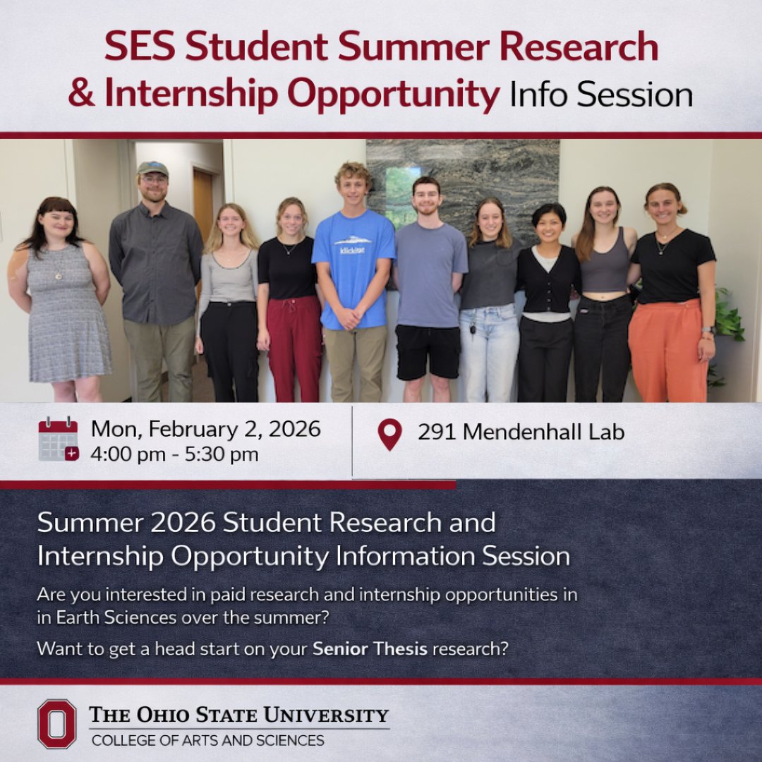 The Ohio State University School of Earth Sciences tweet media