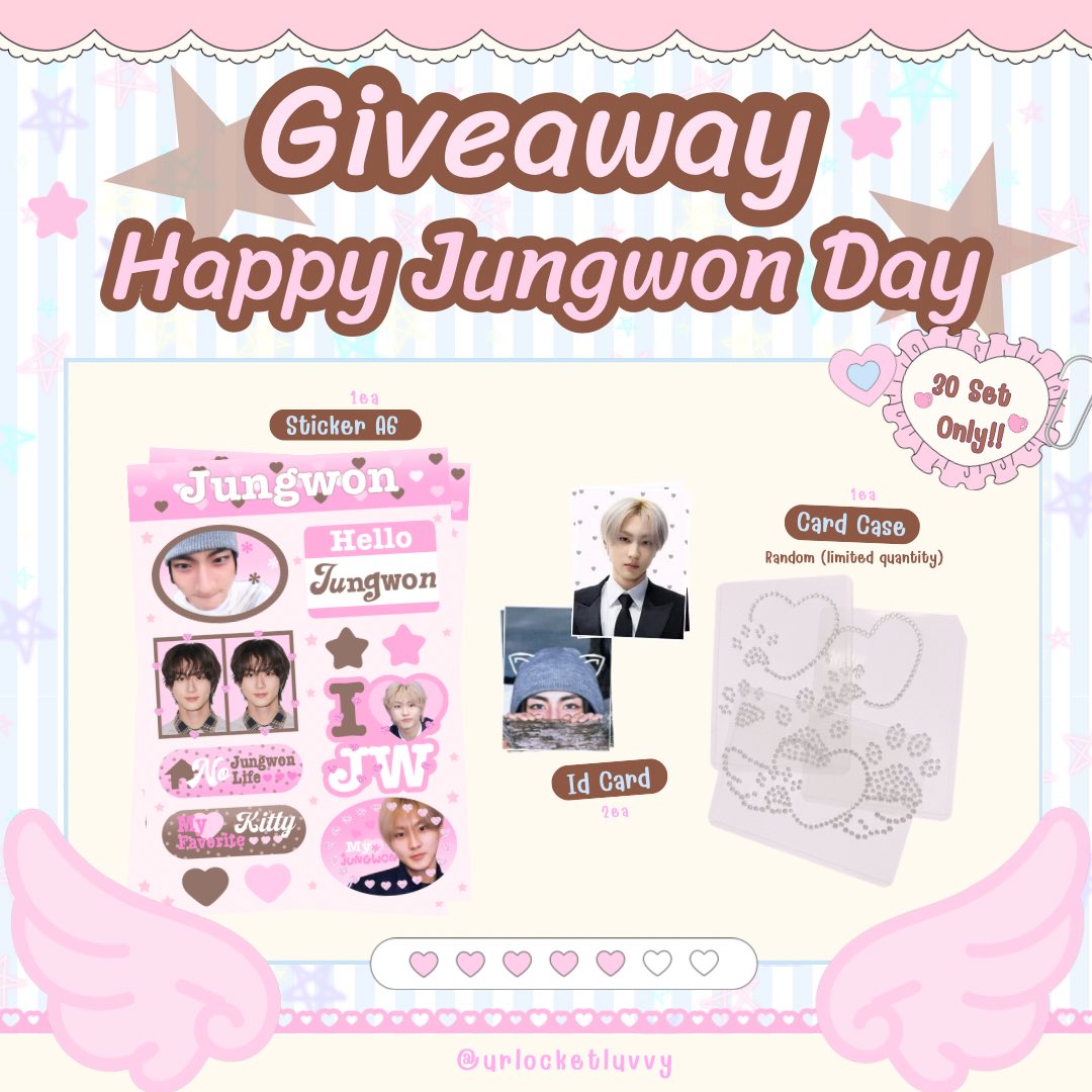 pls kindly rt 𝜗𝜚˚⋆
.☘︎ ݁˖𝒈𝒊𝒗𝒆𝒂𝒘𝒂𝒚 𝓙𝓾𝓷𝓰𝔀𝓸𝓷 𝓭𝓪𝔂.☘︎ ݁˖

★ Date : Sun 8 Feb

ᰔ A Sketch Cafe
Time : 10.00 am
#FromFebToMyFavJUNGWON

ᰔ hau_hausbkk
Time : 2.00 pm
#IdyllicHoursofJW

 #HappyJungwonDay