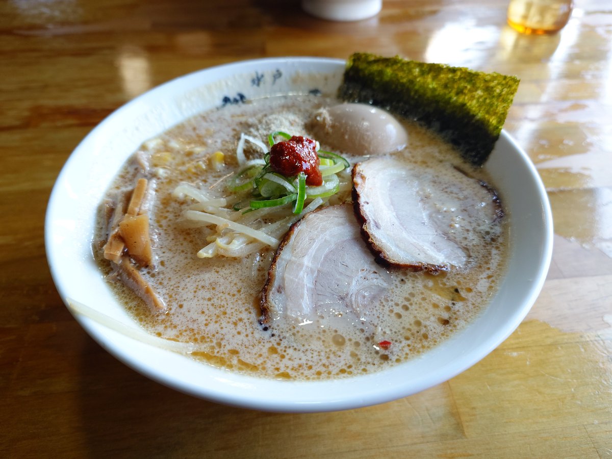 FPGA121's tweet image. 味玉白味噌ラーメン
よき
次回はエビ塩か油そばか…
