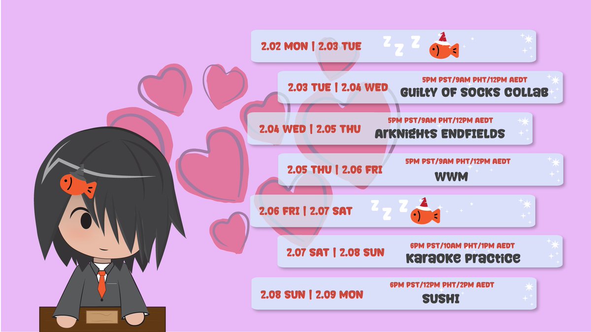 We make some sushi and a big collab on Tuesday! Were in the Valentines Month!