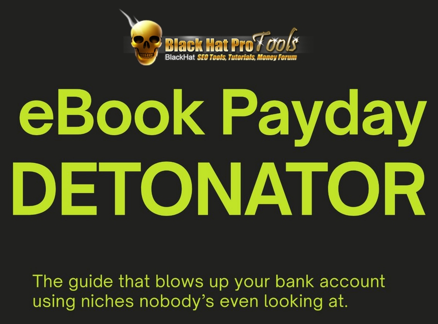 BHPTSEO's tweet photo. [LONGTERM PASSIVE METHOD] DETONATOR - Make $300 Daily With Ebooks

A brand new money method. Great potential to make money without any specific requirements.

Get the method here:

https://t.co/aPcAeMckj4

The BlackHatProTools VIP Team https://t.co/ociKcLMhFf