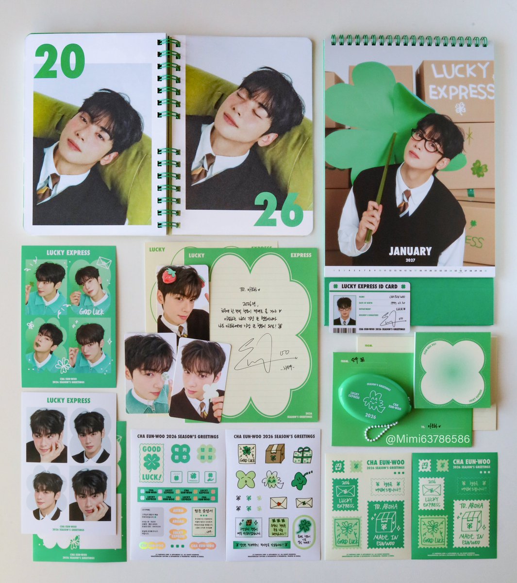 ♥️CHA EUN-WOO 2026 SEASON'S GREETINGS ウヌくん！人生初のシーグリ