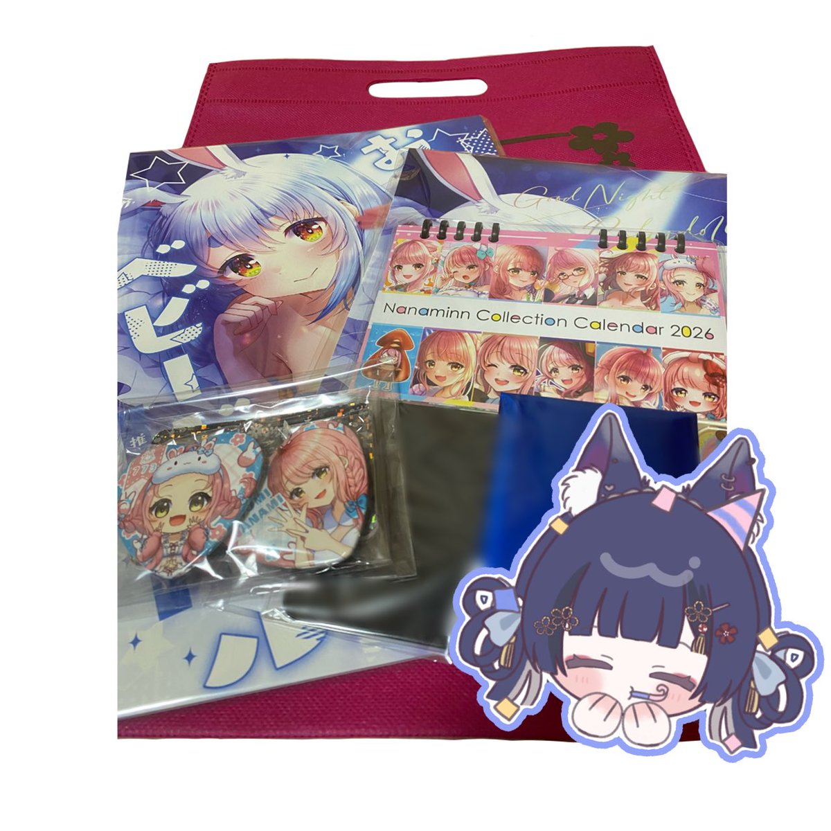 ななみんのコミケセット買ったよ🐰🌸 かわいいイラストがたくさんで