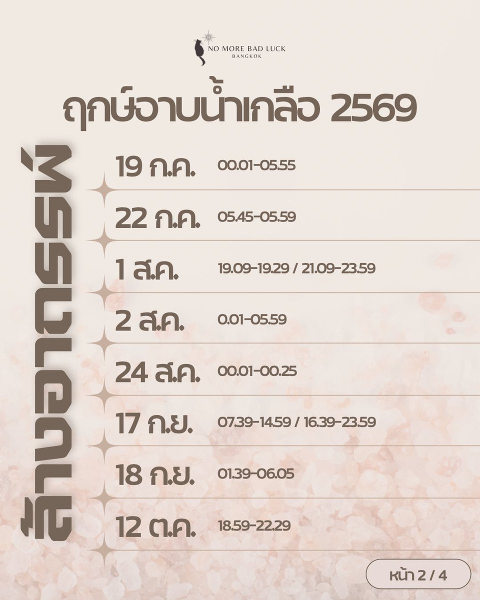 No More Bad Luck | มูยังไงให้ปัง tweet media