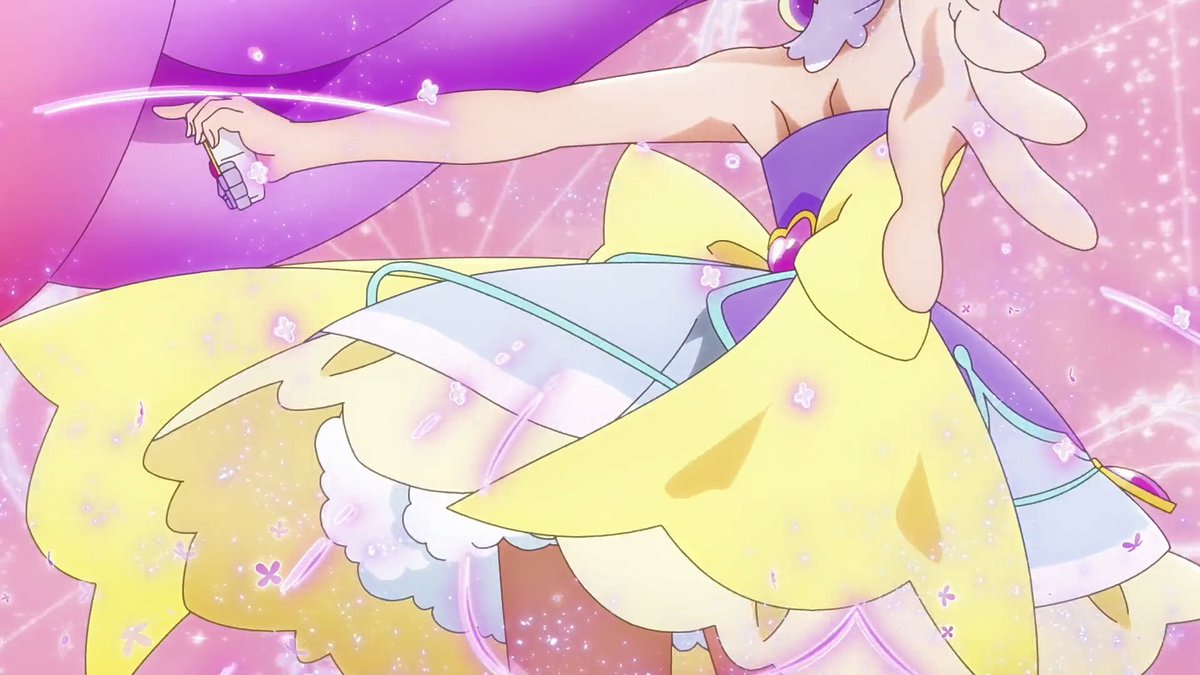 アンサー&ミスティックのバンク全部いいけど特に
・1分40の秒の超ロングバンク
・変身ヒロインモノでも珍しいスゥイング調BGM
・インナー含め細かく変わる中間形態の描写が長い
・流れに緩急をつけるクロスウォークからのブーツ生成 