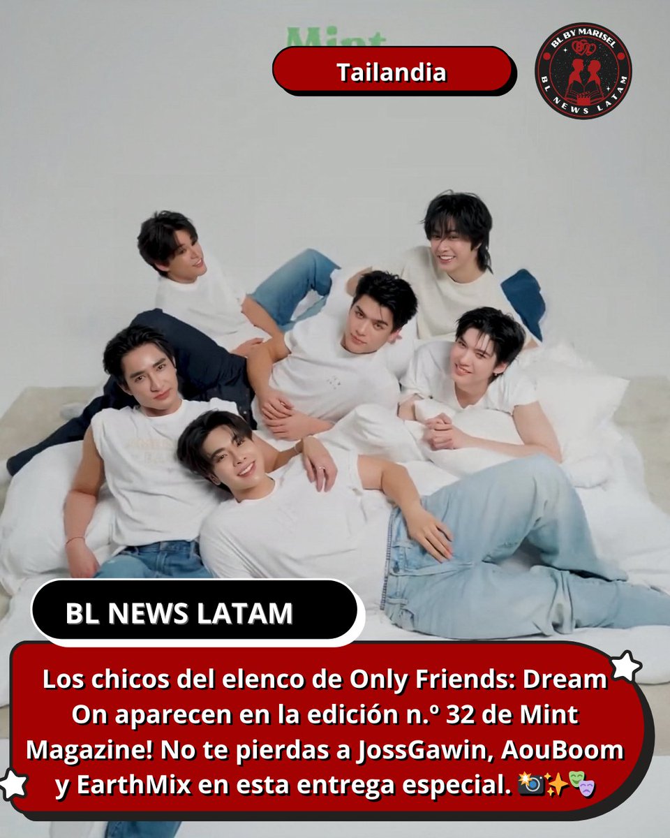 BLNEWSLATAM's tweet image. #OnlyFriendsDreamOn
#MintMagTHxOnlyFriends
#EarthMix #JossGawin
#AouBoom

¡El Dream Team de Only Friends en Mint Magazine! 📸✨

El elenco de Only Friends: Dream On llega a Mint Mag. JossGawin, AouBoom y EarthMix comparten fotos y entrevista. ¡Listos para conquistar! 🎭📸