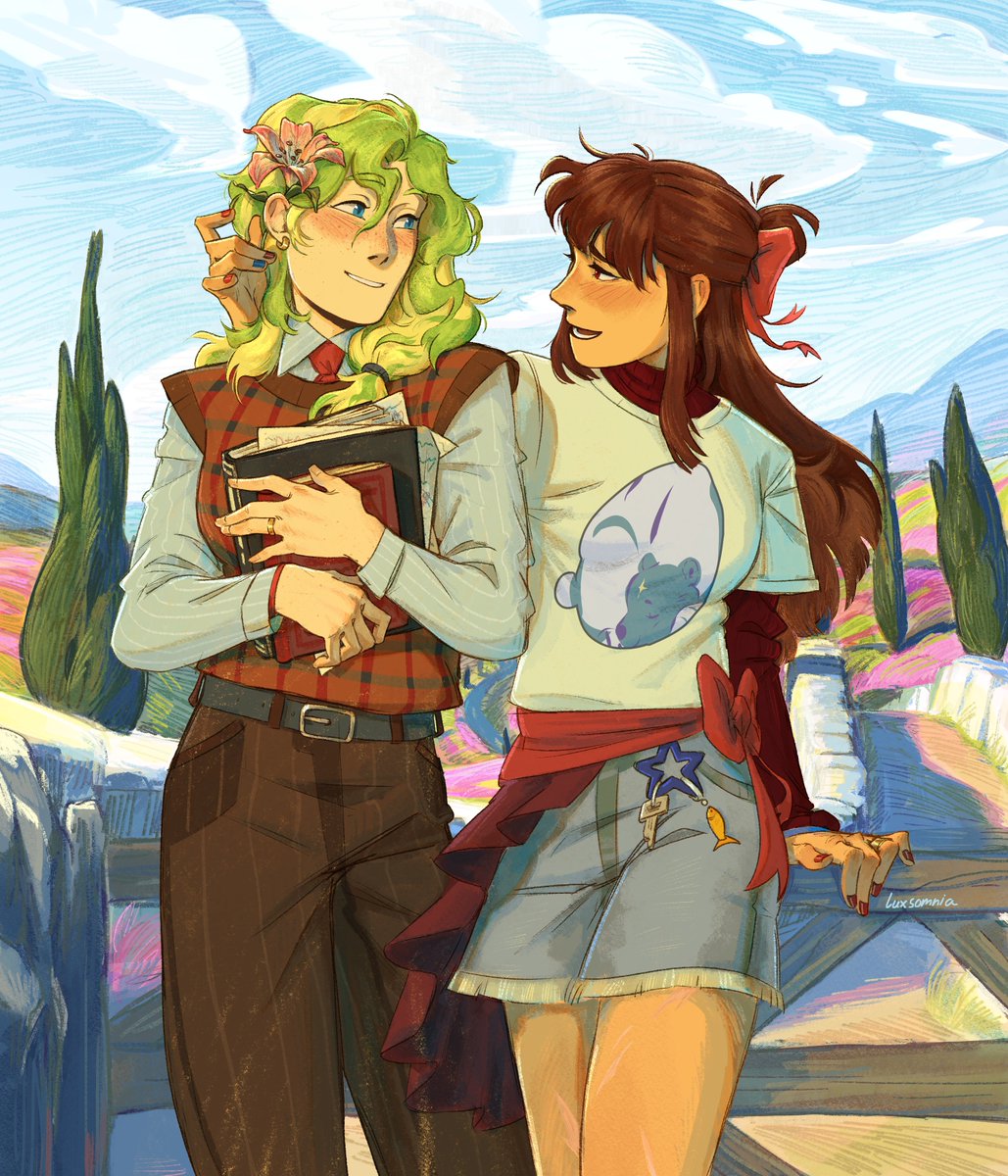 luxsomn1a's tweet photo. #diakko #lwa  #DiakkoDay2026  #art
hooray, Diakko day!!!💙❤️
(close-ups below⬇️) https://t.co/FQA2eiYSAI