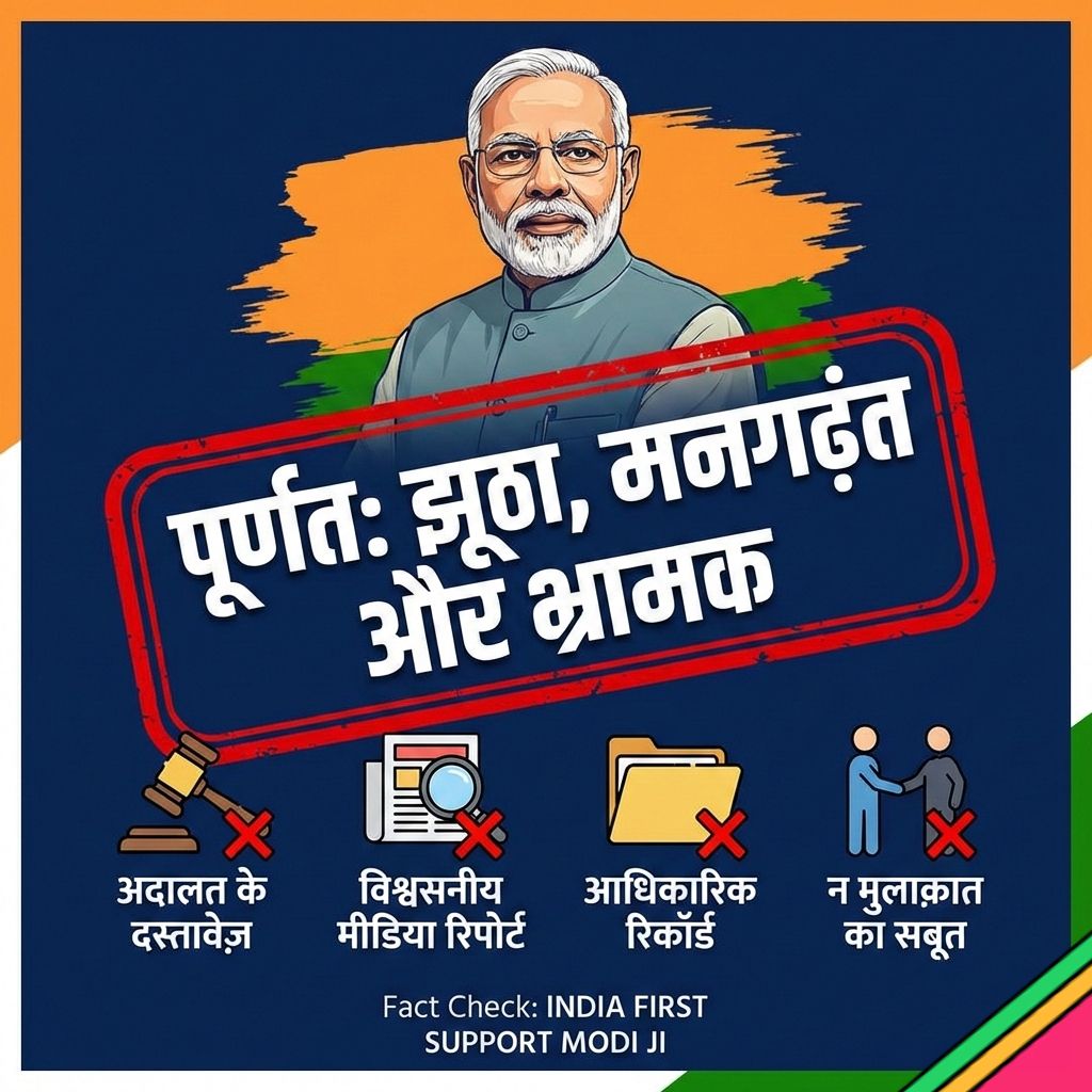 vedchoubey's tweet photo. @INCIndia प्रधानमंत्री नरेंद्र मोदी का जेफरी एपस्टीन से “गहरा और पुराना नाता” होने का दावा पूरी तरह झूठा, मनगढ़ंत और भ्रामक है।

अब तक किसी भी  
• अंतरराष्ट्रीय जांच एजेंसी  
• अदालत के दस्तावेज़  
• विश्वसनीय मीडिया रिपोर्ट  
• आधिकारिक रिकॉर्ड  

में ऐसा कोई प्रमाण मौजूद नहीं है। https://t.co/Rspr1oBnx6