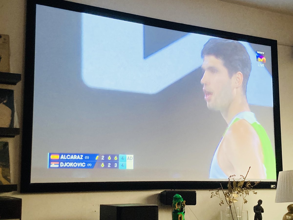 SuperShaji's tweet photo. Watching the final with the volume on freaking mute!

Those moans, for anyone overhearing and not watching, could get me into some real trouble! 😂 

#alcarazmoans 

.
.
.
#Melbourne #AustralianOpen2026 
#CarlosAlcaraz 
#Djokovic #moaning https://t.co/cg7L43zGm5