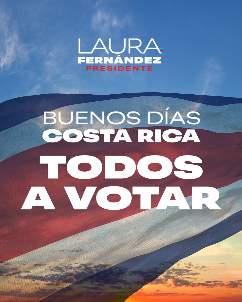Hoy su voto es clave.
En las dos papeletas color turquesa de Pueblo Soberano, para que Costa Rica continúe un proyecto de cambio, pensando en el bien de todos. 🗳️🇨🇷