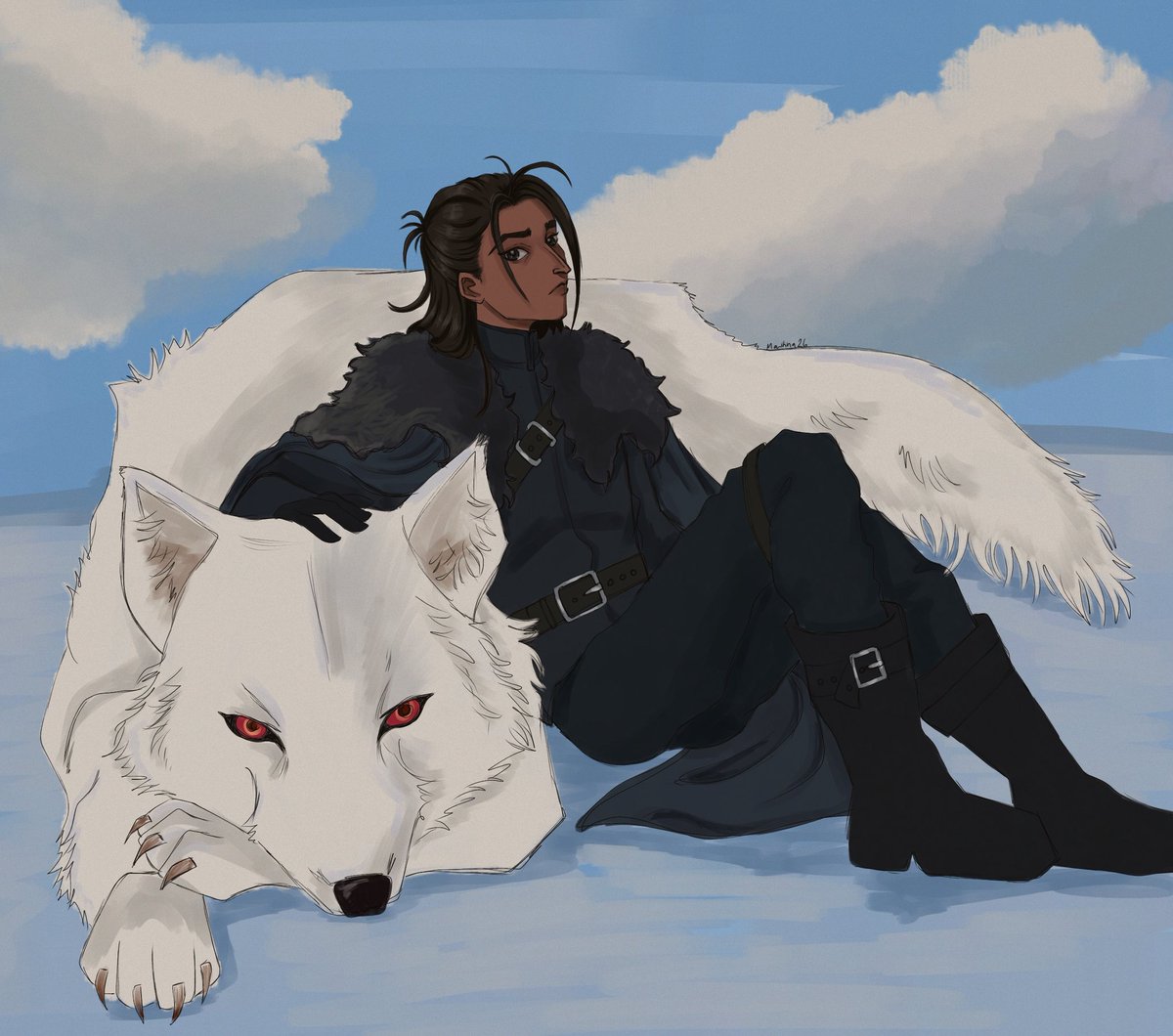 Day 1: Identity 

Jon Snow &amp; Ghost 🐺

#JonWeek2026
