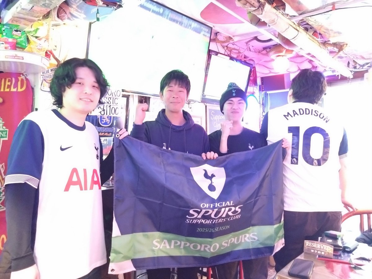 SapporoSpurs's tweet photo. 【観戦会のお知らせ】
本日の25:30キックオフのシティ戦観戦会やりまーす。
場所は @tram_pint さんです。

写真はCLストレートインの時の📸 https://t.co/fqIgHLDQSH