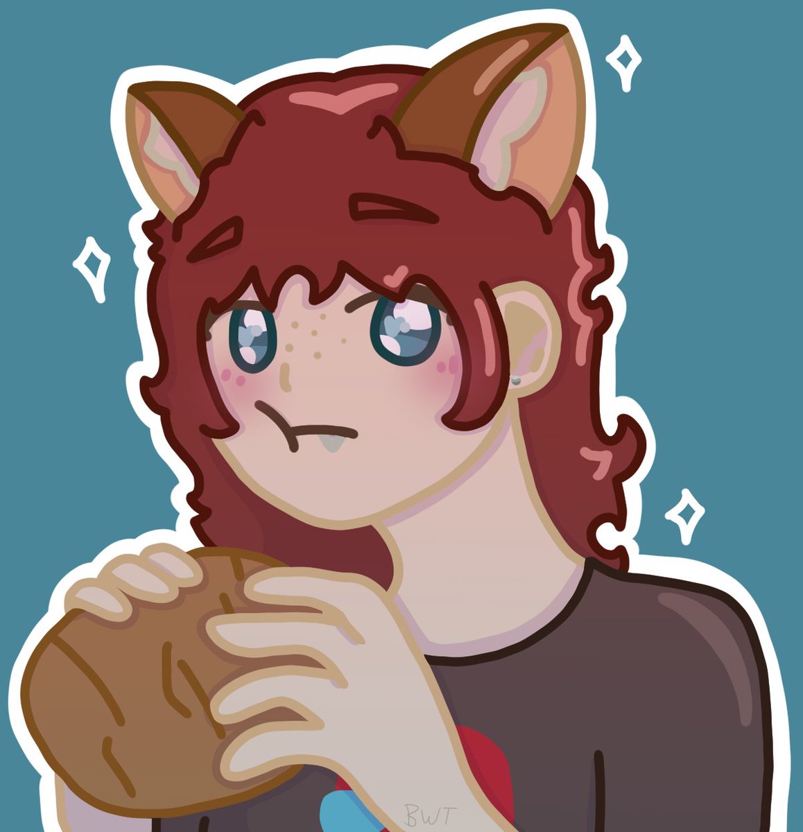 BreadWithT0ast1's tweet photo. Bread eating bread 😼 
.
.
.
#drawing #beginnerartist #art #bread #cat #commissions https://t.co/6fyAMlDso1