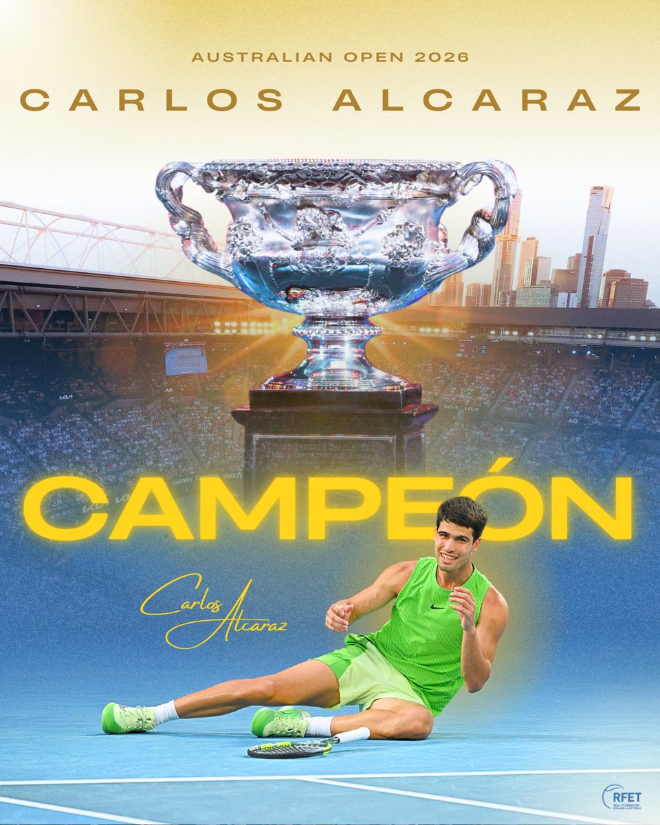 RFETenis's tweet photo. 𝑳𝑨 𝑪𝑰𝑴𝑨, 𝑪𝑶𝑵𝑸𝑼𝑰𝑺𝑻𝑨𝑫𝑨 ⛰️

#AusOpen #AO26 #ATP https://t.co/rc6vLYdEeg