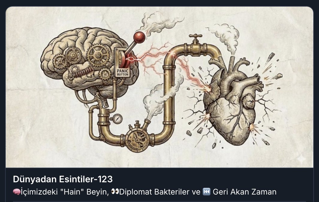 Dünyadan Esintiler-123
#kalpkrizi #esnemek #belagrısı #bakteriler #mikrobiyota #zaman #epigenetik #drhasanönal #dünyadanesintiler
👇🏻
dunyadanesintiler.substack.com/p/dunyadan-esi…