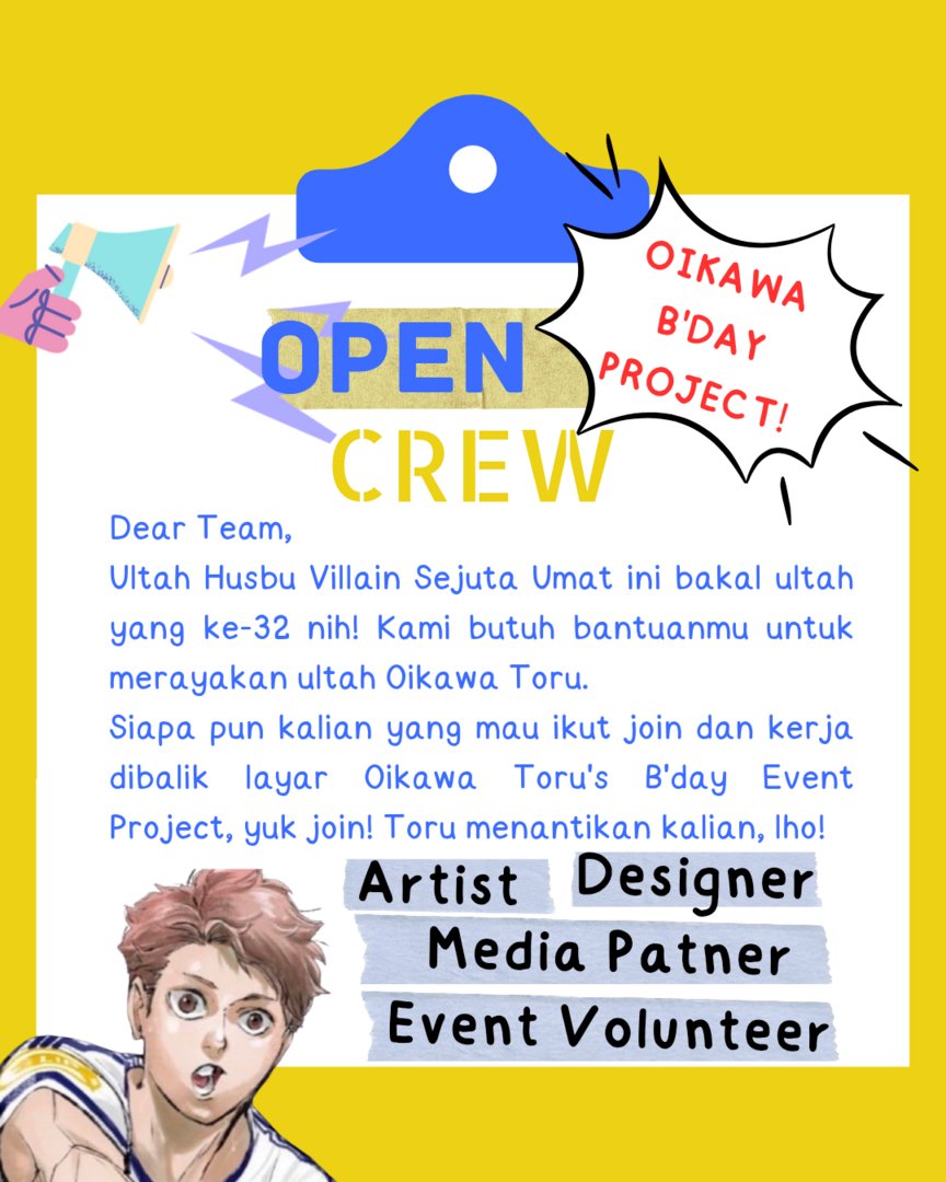 Dicari volunteer para pecinta setter argentina *hq buat event ultah beliau nanti di jkt (soon), hehe 👉👈 ayo kita rayain ultah Oikawa bareng² dan nambah moots hq lagi 💕💕