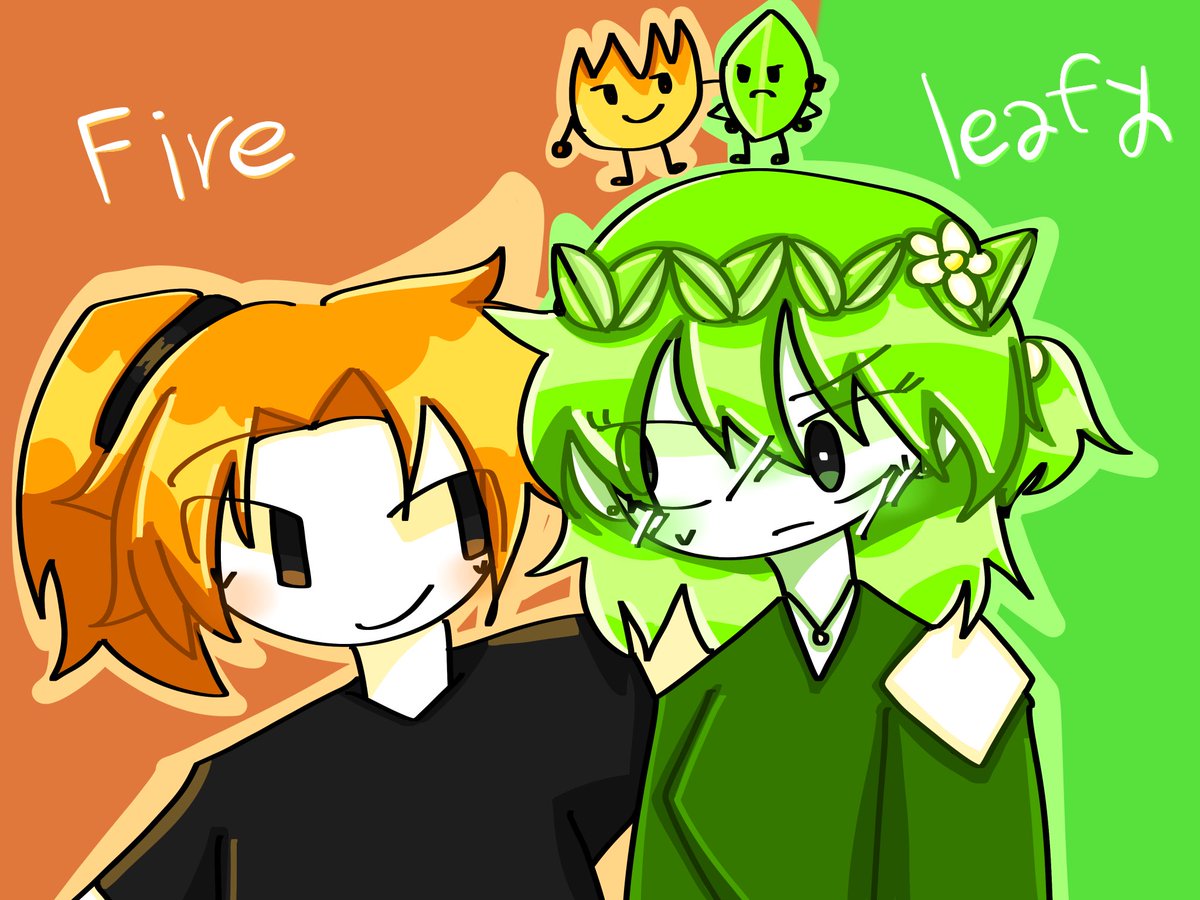 runtouching's tweet photo. #fireleafy #BFDI #objectshow 파이어리피🔥🌿 https://t.co/08fTZdT71v