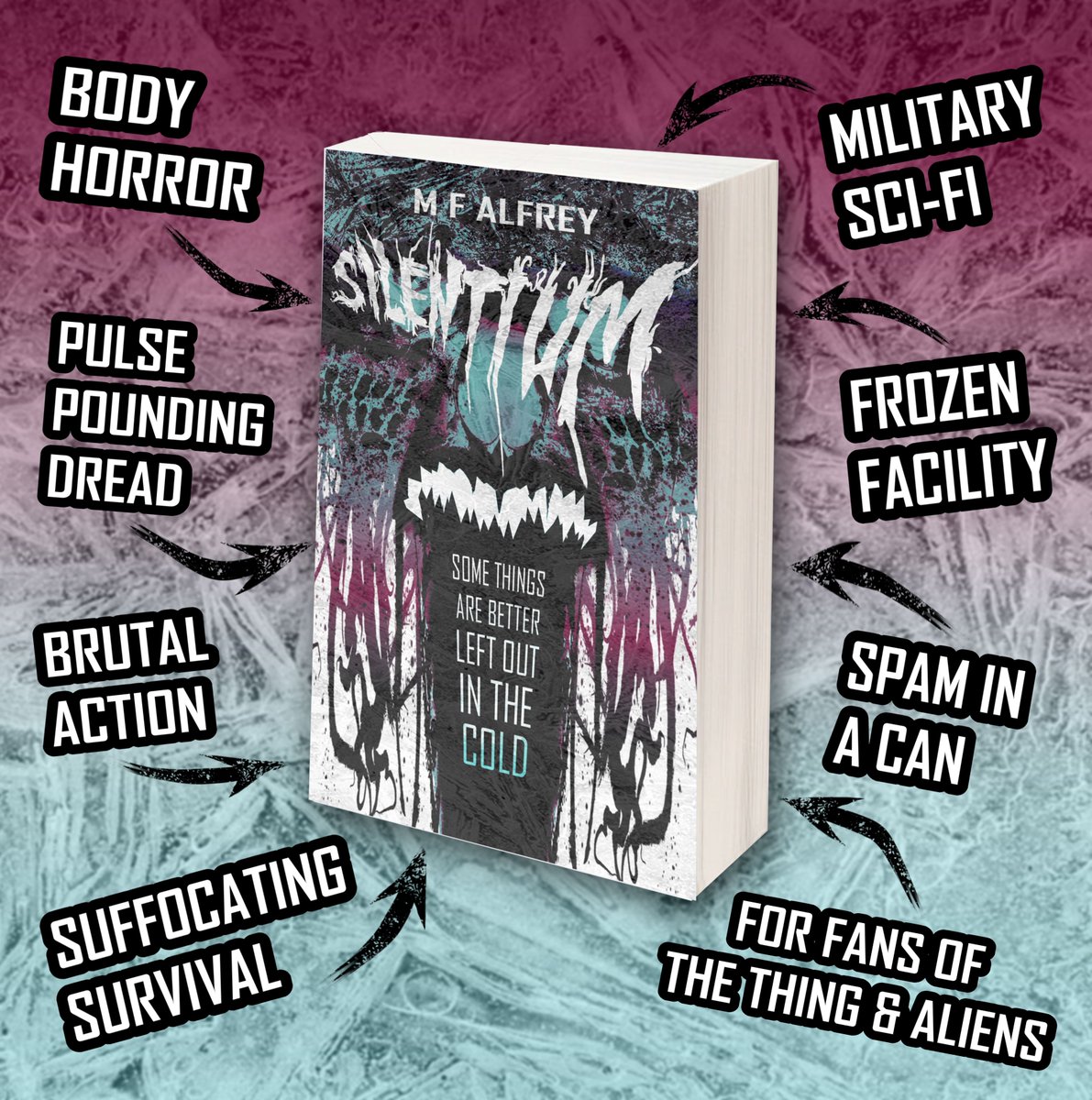 MavSciFi's tweet photo. Looking for an icy horror with vibes of The Thing and Aliens? You might like Silentium - M F Alfrey
#bodyhorror #militaryscifi #isolationhorror
Read now: https://t.co/AsFRTHmG5Y https://t.co/T6S2p0YKQe