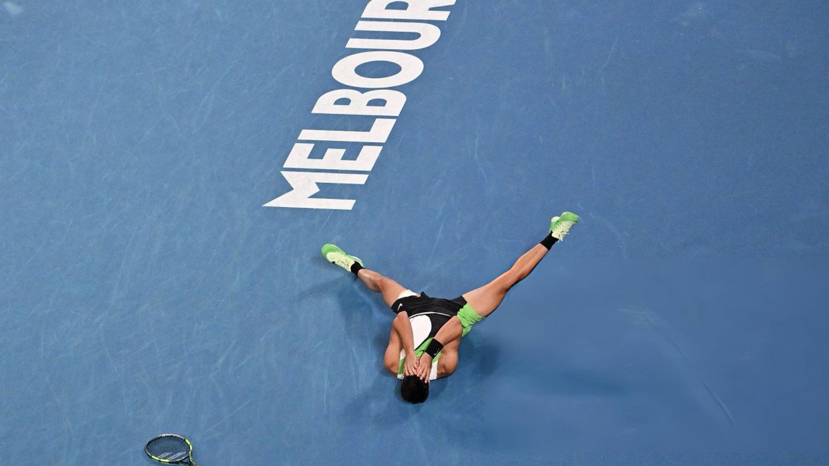 alcarchive's tweet image. Carlos Alcaraz becomes the youngest man to complete the Career Grand Slam.