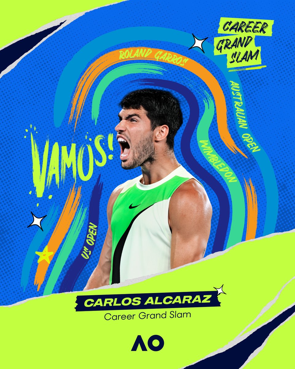 AustralianOpen's tweet image. Career Slam? Completed it, mate 🤝