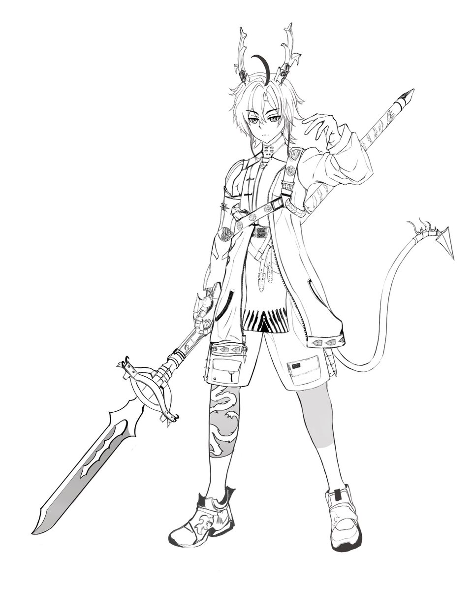KaruAkika's tweet photo. 黎風練習線稿
#黎風 #Lifeng #ArknightsEndfield  #明日方舟終末地  #明日方舟 #アークナイツ #アークナイツエンドフィールド #レイフウ https://t.co/RMuyJqQetC