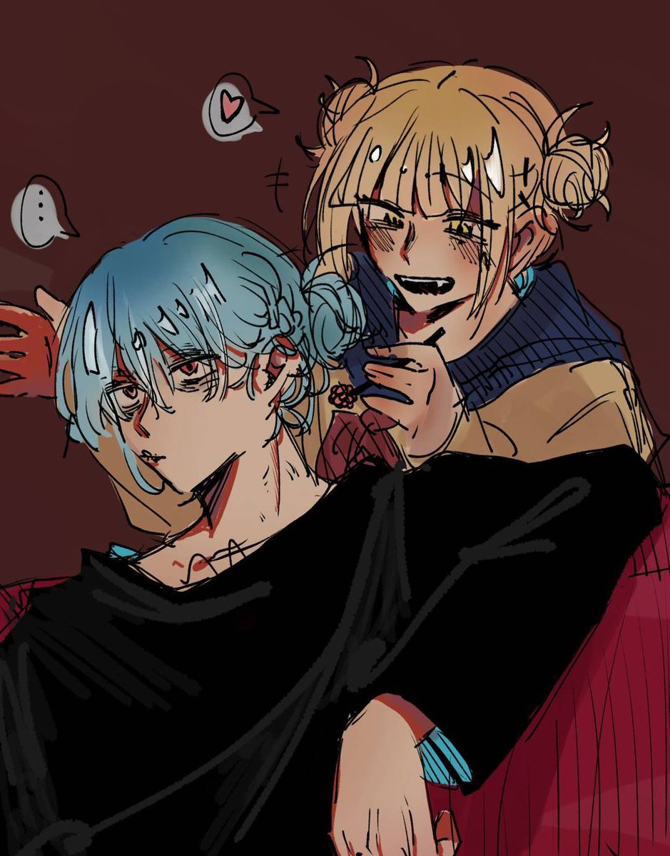 好きにしてるトガちゃんと
好きにさせてる弔くん落書き〜