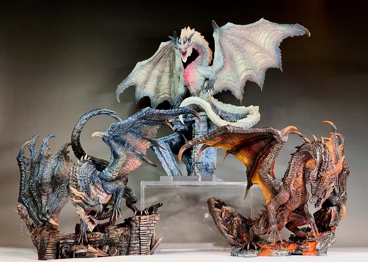 総制作期間2年…！ ついに黒龍 紅龍 祖龍 ミラボレアス3体のフィギュア