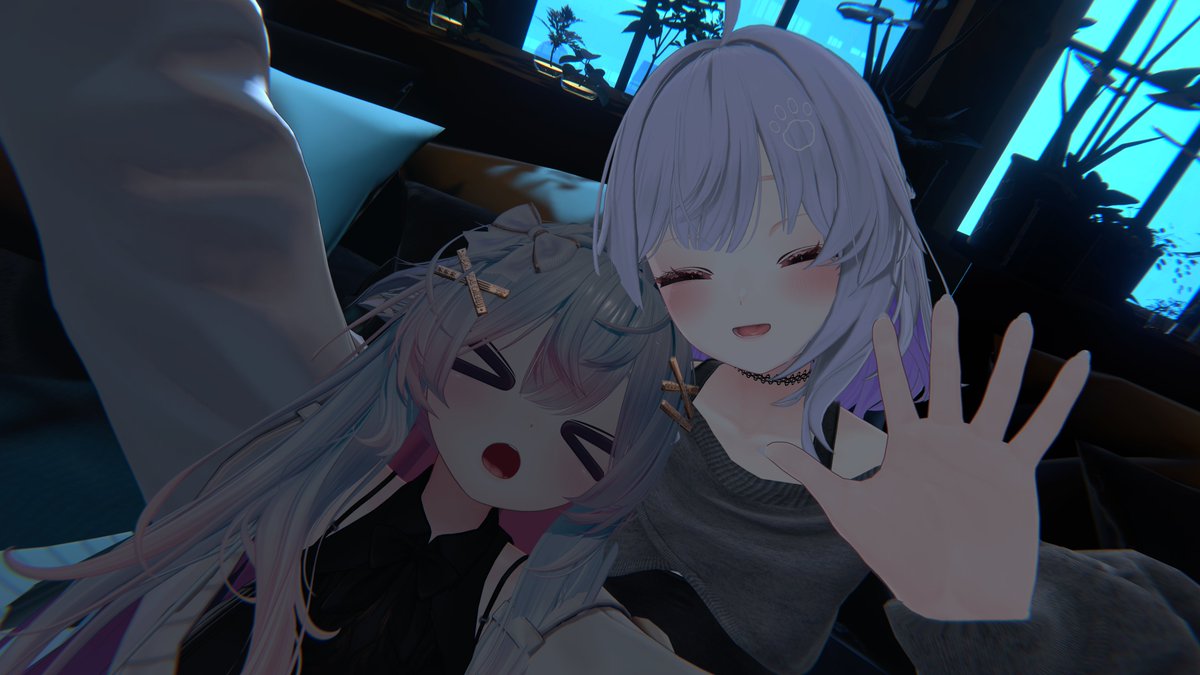 VRC_kurorachel's tweet image. ちょこみんちゃん！
全然会えてなかったから来てくれてほんとに嬉しかった～～～愛莉ちゃんめっちゃ可愛い～～～！🥰🫶

いつもお仕事頑張っててえらい！
でも無理せずにね、身体を大事にしてねー！
次は来年じゃなくてせめて月一で会ってね！！？
お仕事ファイトだよー！💪✨