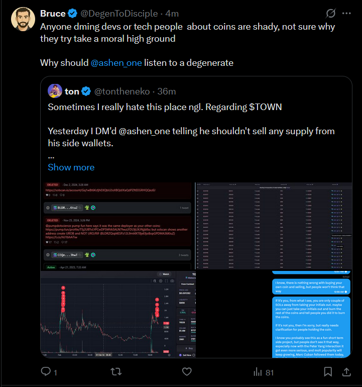 tontheneko's tweet photo. This guy joined https://t.co/uVMu0XiJ2X's competition as a degen, won the competition, prize was "Time Fun badge on Twitter profile for a month"

The moment he got the badge, he launched a token and farmed people, because people thought he was a https://t.co/uVMu0XiJ2X employee.

I don't care being attacked or anything, but I do care when a scammer attacks me.