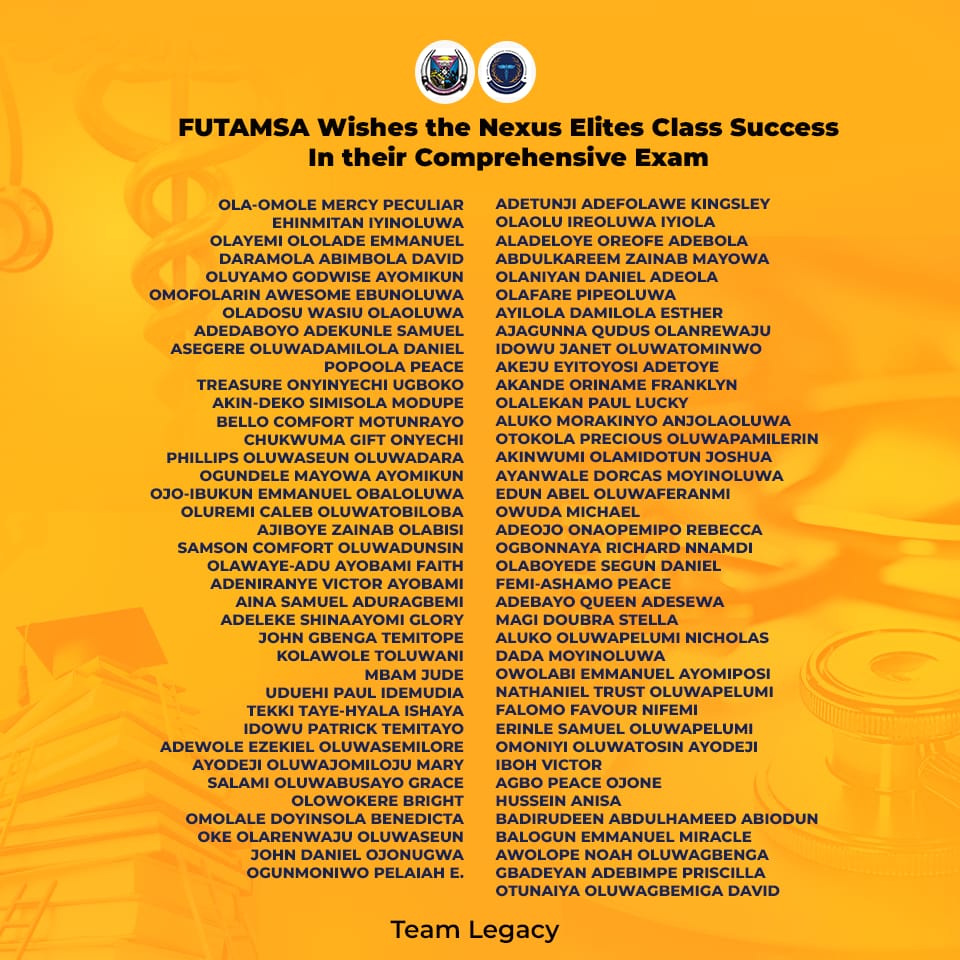 FUTA Medical Students' Association tweet media