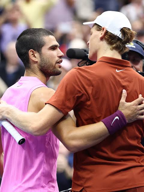 Carlos Alcaraz and Jannik Sinner have won the last 9 Grand Slams.

Australian Open 2026 - Alcaraz
US Open 2025 - Alcaraz
Wimbledon 2025 - Sinner
Roland Garros 2025 - Alcaraz
Australian Open 2025 - Sinner
US Open 2024 - Sinner
Wimbledon 2024 - Alcaraz
Roland Garros 2024 - Alcaraz
