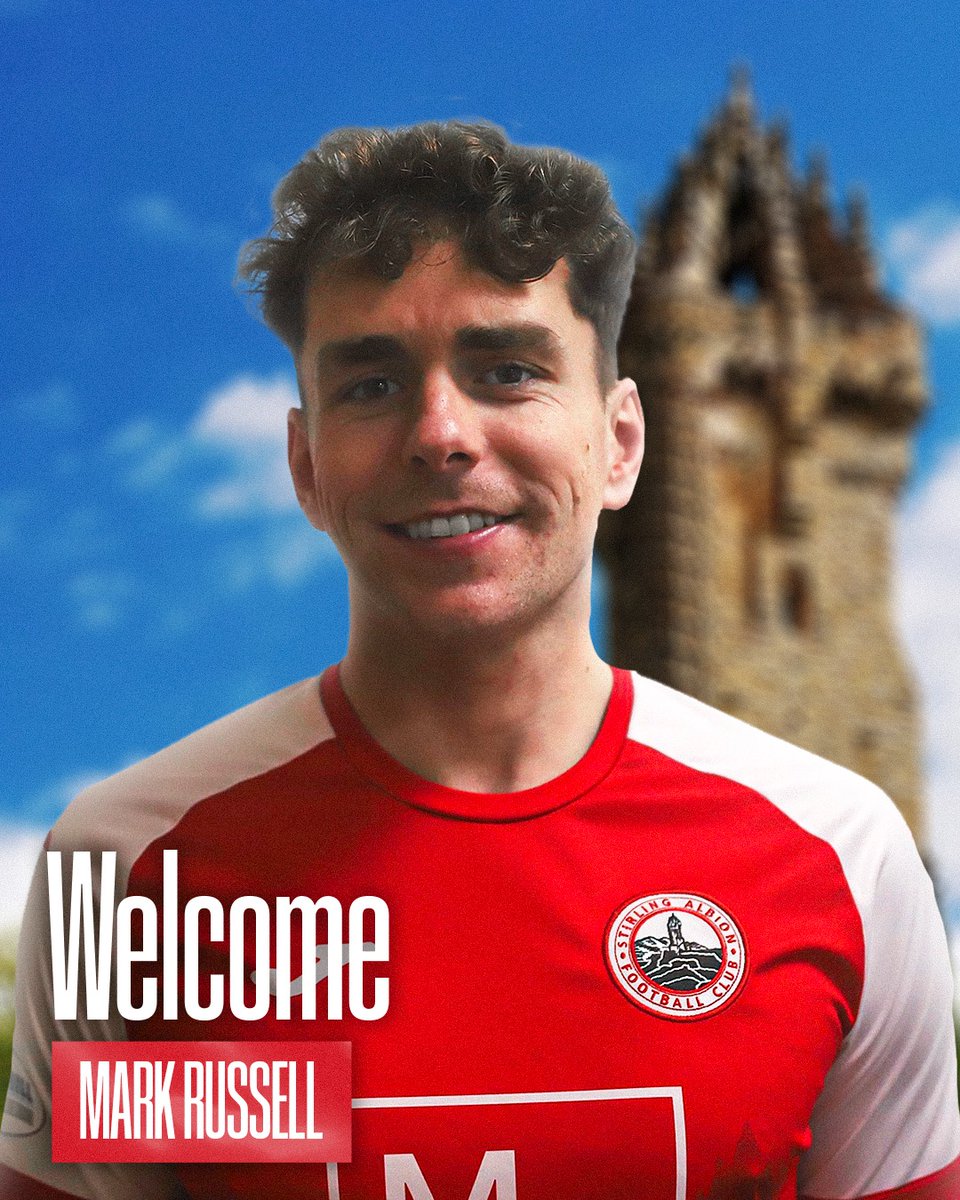📝 We are please to confirm the signing of Mark Russell from Stranraer FC - Subject to SFA Approval

ℹ️ Read more on Mark's arrival here ➡️ stirlingalbionfc.co.uk/from-stranraer…