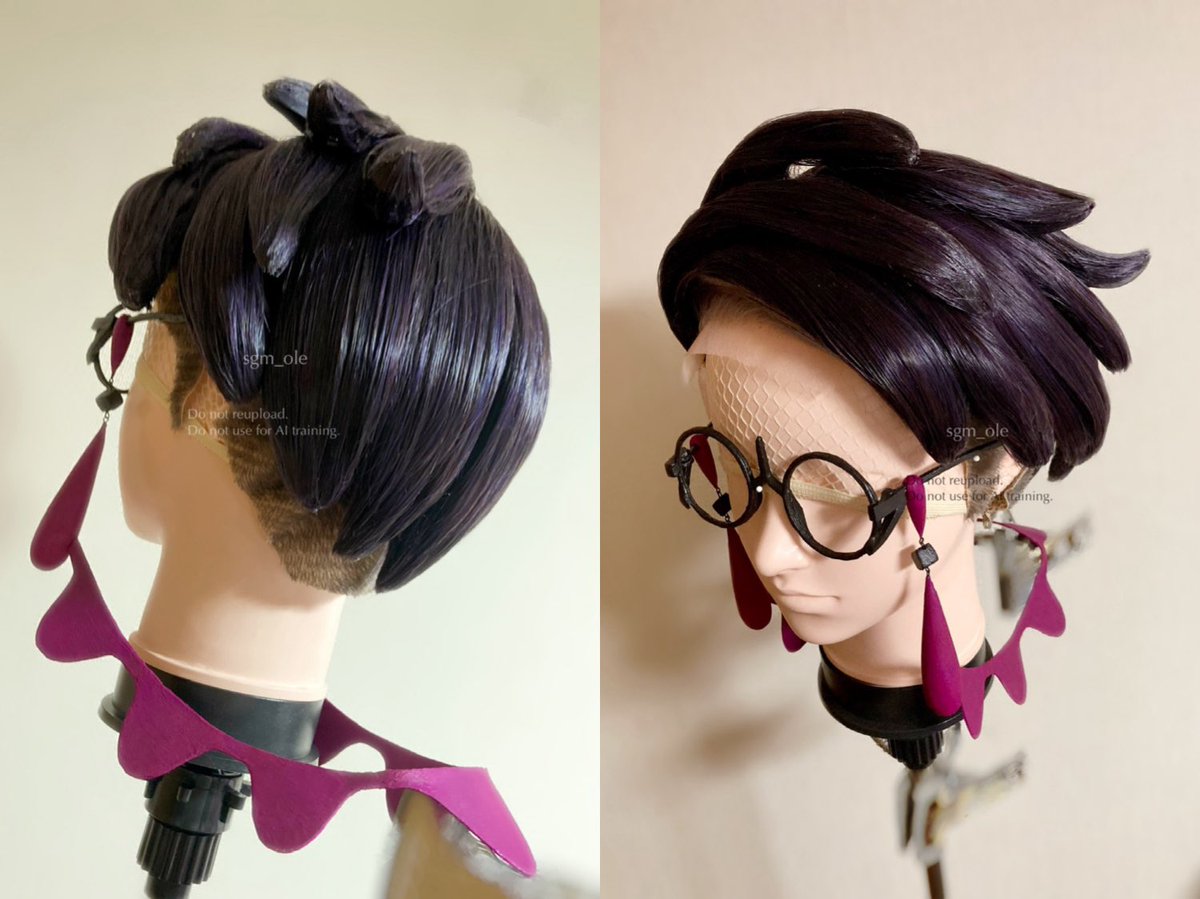 krsbのウィッグ完成しました。

微妙な箇所もあるけど、色んな角度から観察しながら何とか形には出来た…！
あとは、ちゃんと被れたらいいなってとこです😇

#sgmが作った何か