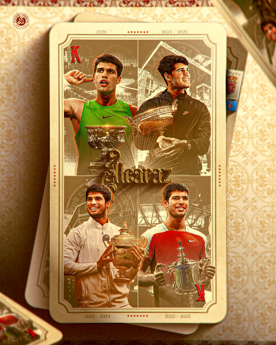 The youngest man ever to complete the Career Slam 👑

#AO26