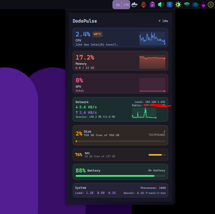 Maeddre's tweet photo. @gorkemcetin elinize sağlık hocam forklayıp KDE için  versiyonunu yaptım ayrı ayrı widget kullanmadan 1 widget rahat bir şekilde takip ediyorum :D https://t.co/GoM7ojkJOW