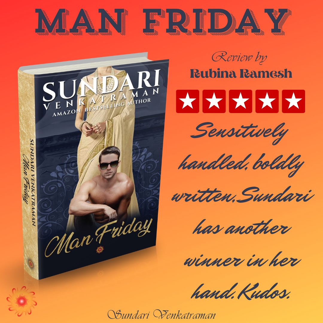 sundarivenkat's tweet photo. MAN FRIDAY #SundariVenkatraman #hotromance #Paperback #ManFriday #bestseller #Romance #kindleunlimited Tall, dark and handsome, with intensely fiery brown eyes, Rituraj Srivastava was a sight to behold with his lean and well-honed physique. https://t.co/RWrEysKx24 https://t.co/WS2Ia3g7tJ