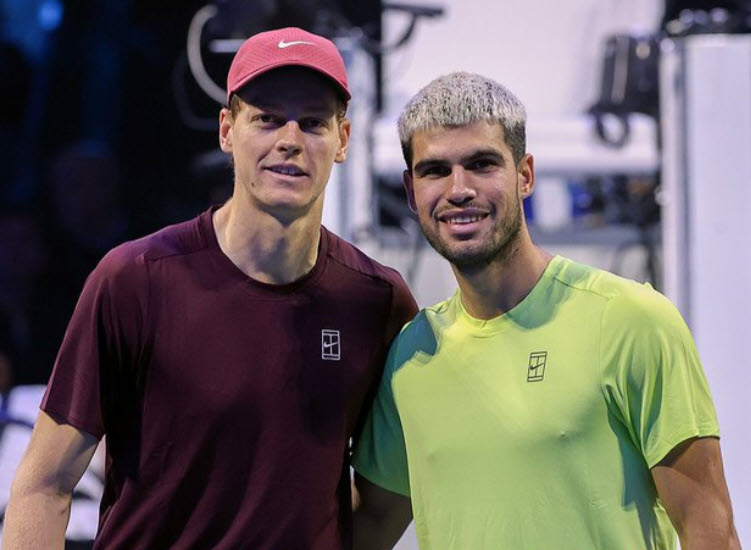 This is the the 3rd time in history (since 1925) that two men have won 9+ consecutive Grand Slam titles between them:

11 - Federer / Nadal (2005 RG - 2007 US)
9 - Nadal / Djokovic (2010 RG - 2012 RG)
9 - Alcaraz / Sinner (2024 AO - 2026 AO)