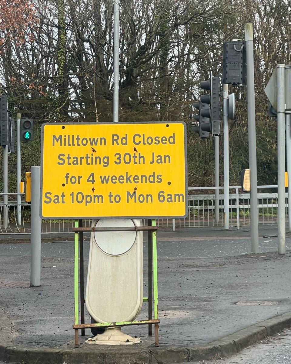 Diversion on the Milltown Road this weekend and for the next 3 as well - I had to detour via Hillhall Rd to meet up with my mum so plan your journey ahead!