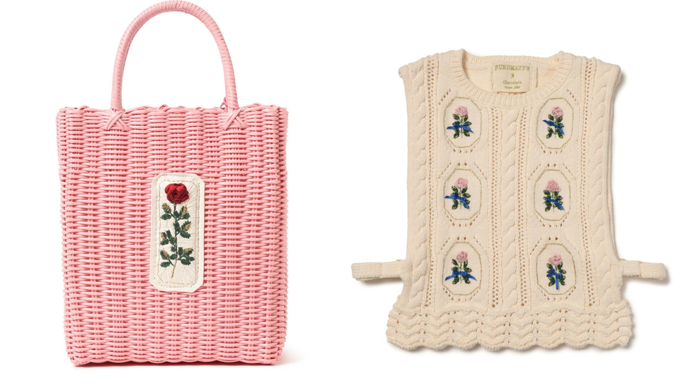 ルル メリー(RURU MARY'S)×ビームス クチュール、“薔薇の花”を手刺繍